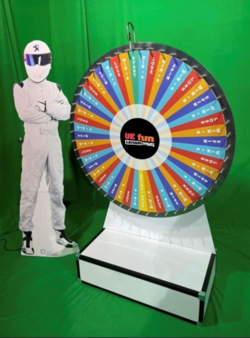 Spin The Wheel Hire  London & Nationwide - JS Fun Event Hire