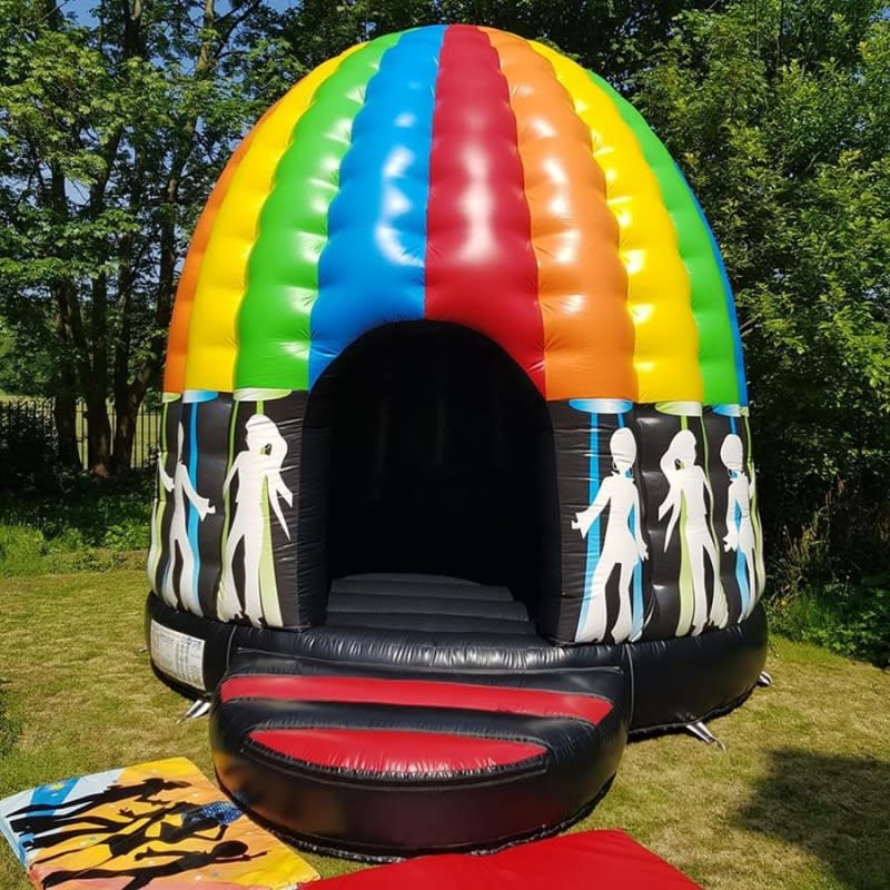 Rainbow Disco Dome Kings Bouncy Castle Hire Northern Ireland