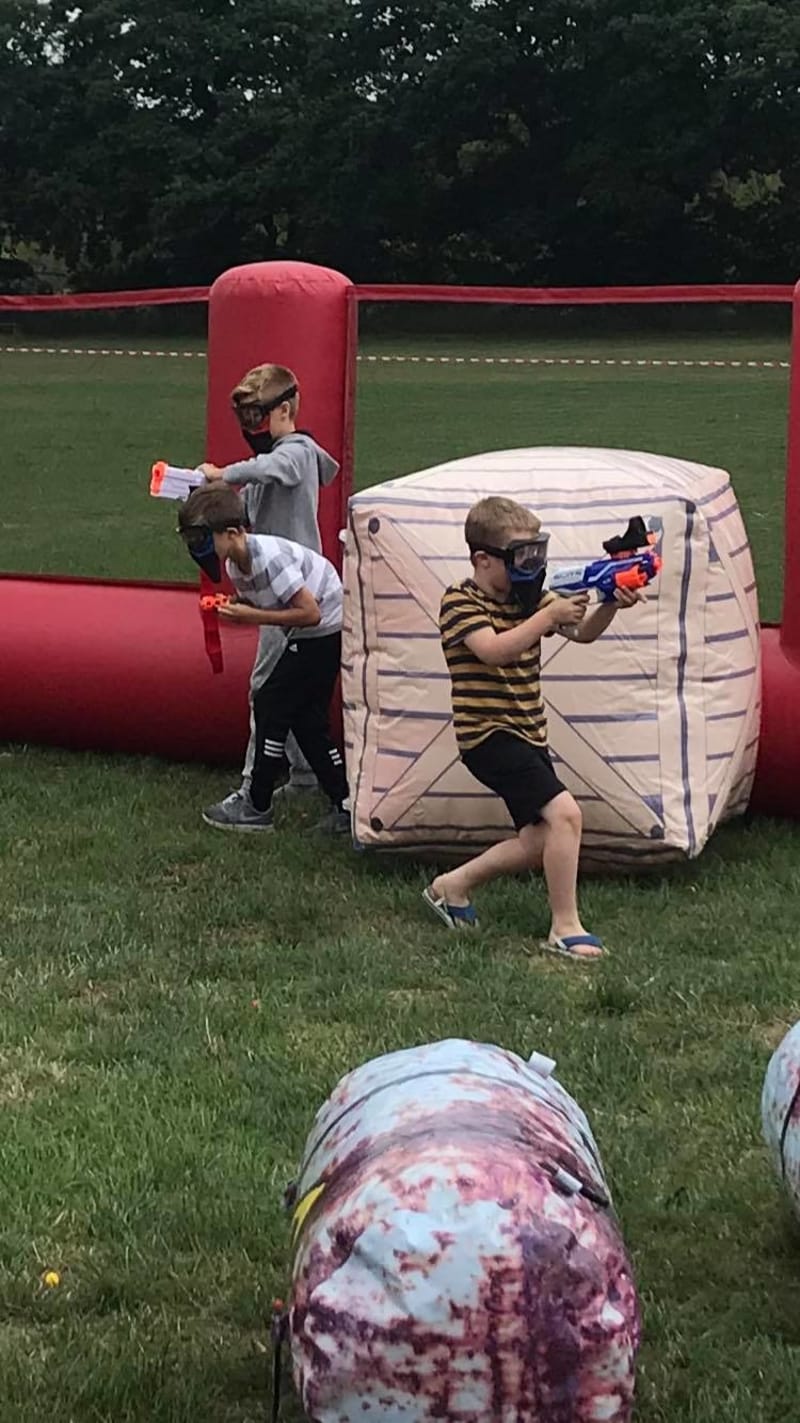Laser & Nerf Gun Maze Cheshire Zorbs & Inflatable Hire Wirral, Cheshire