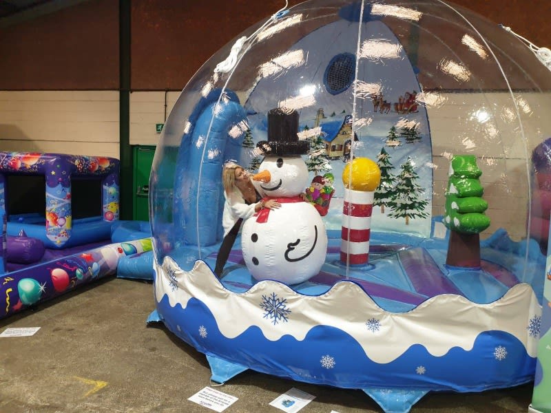 Christmas Inflatable Snow Globe Bouncy Castle Hire Bouncy Castle, Hot