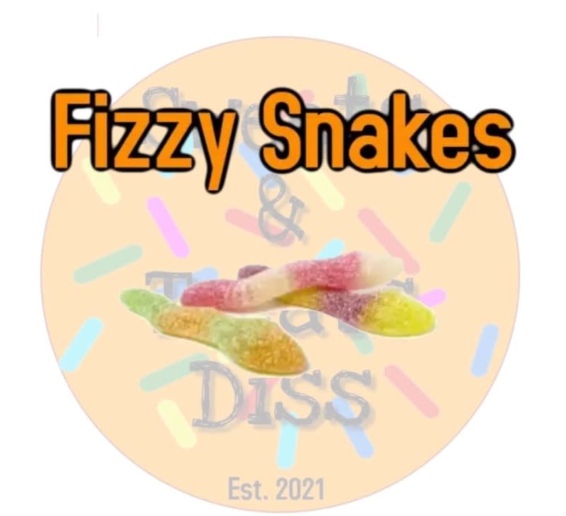 100g Fizzy Jelly Snakes Sweets & Treats Diss