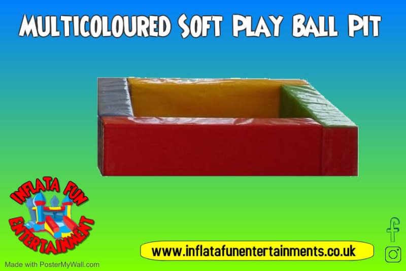 Multicoloured Soft Play Ball Pit Inflatafun Bouncy Castle Hire
