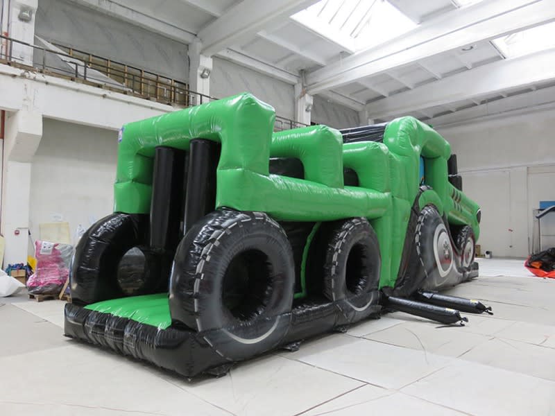 John Deere Style Tractor And Trailer Obstacle Course