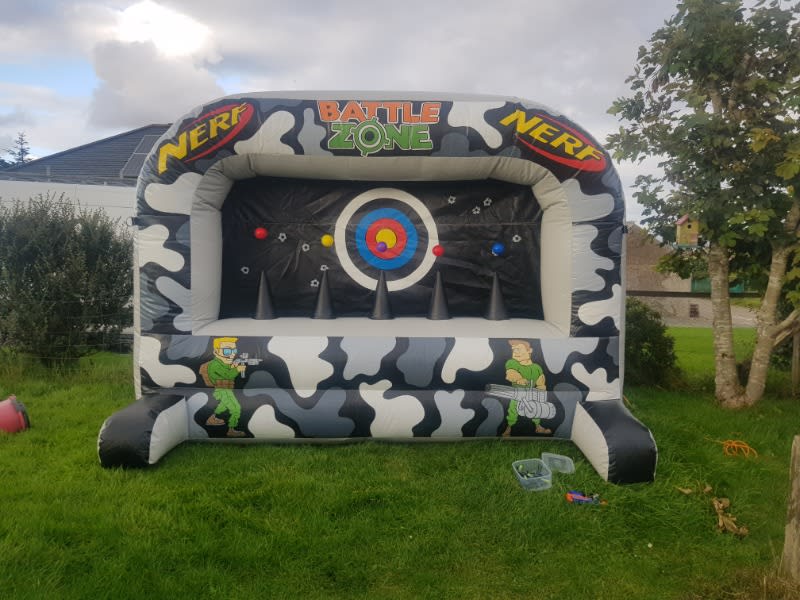 Nerf Battle Zone And Slide Package Hebridian Bouncy Castle Hire