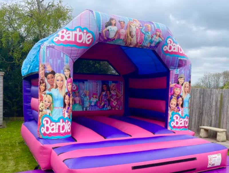 Barbie Bouncy Castle In Liverpool Wirral St Helens And Widnes Kc