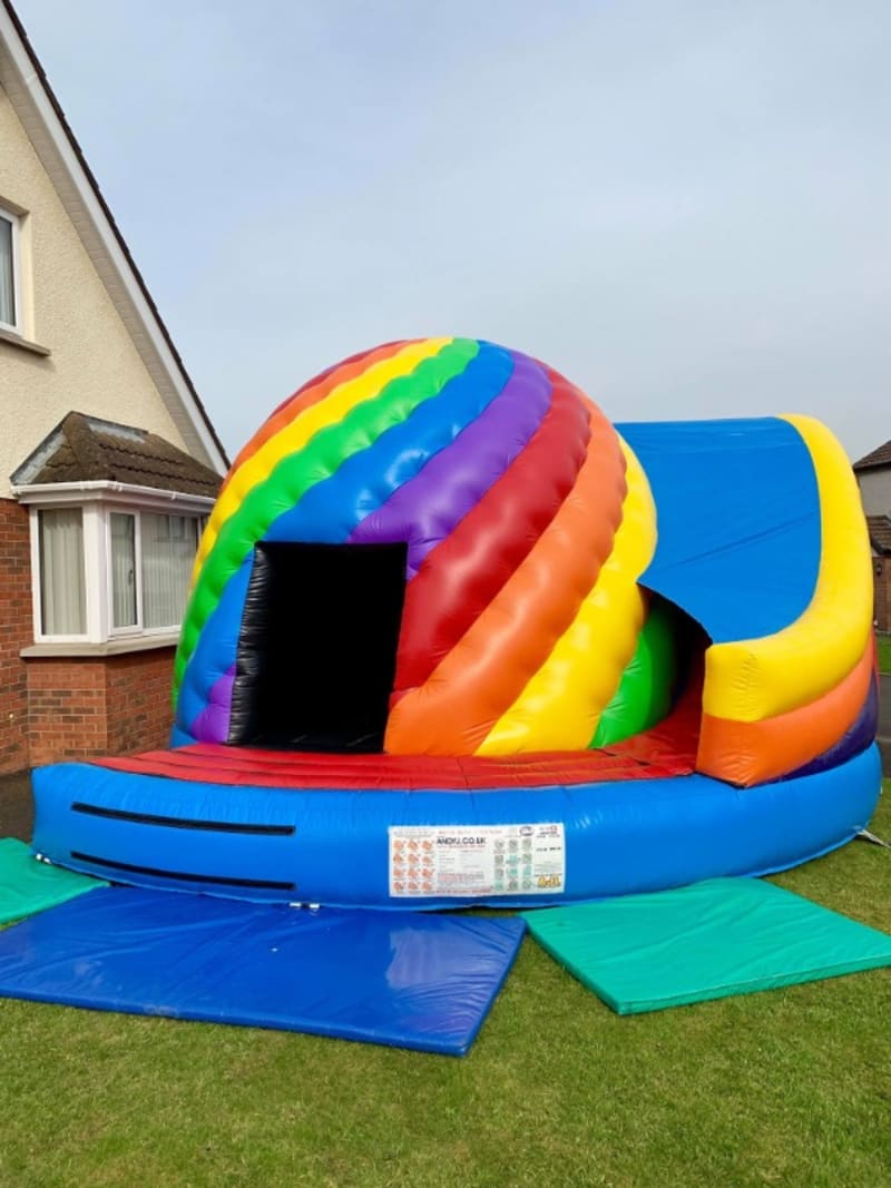 Twister Disco Dome With Side Slide Antrim Bouncy Castles Bouncy