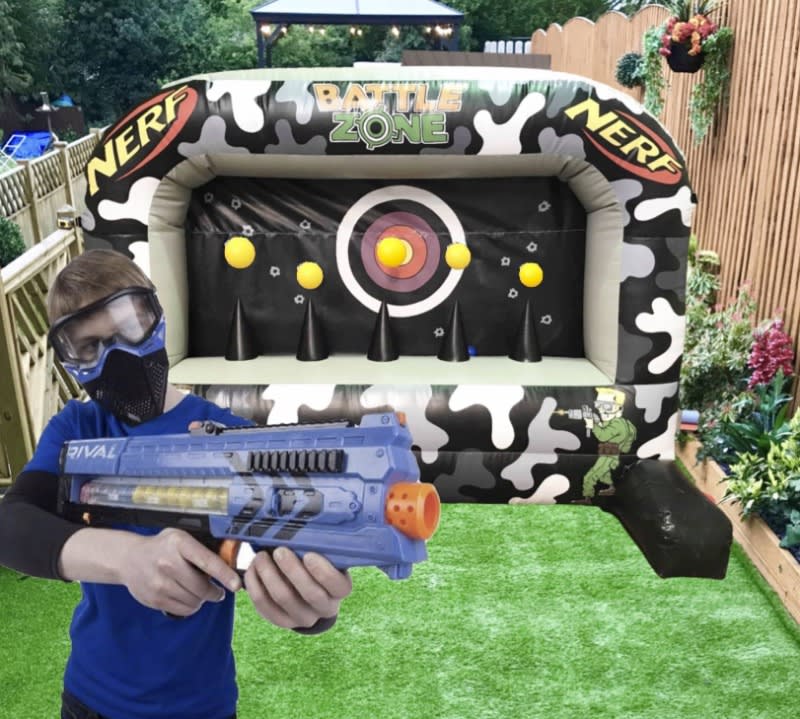 Nerf Target Wall Chester Bouncy Castle Hire, Wrexham, Chester
