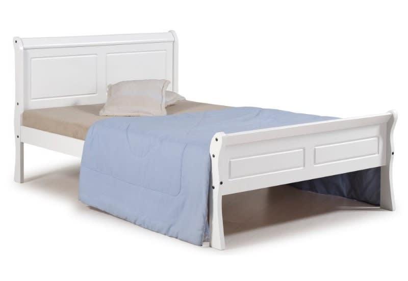 Sleigh Bed White Pineapple Beds