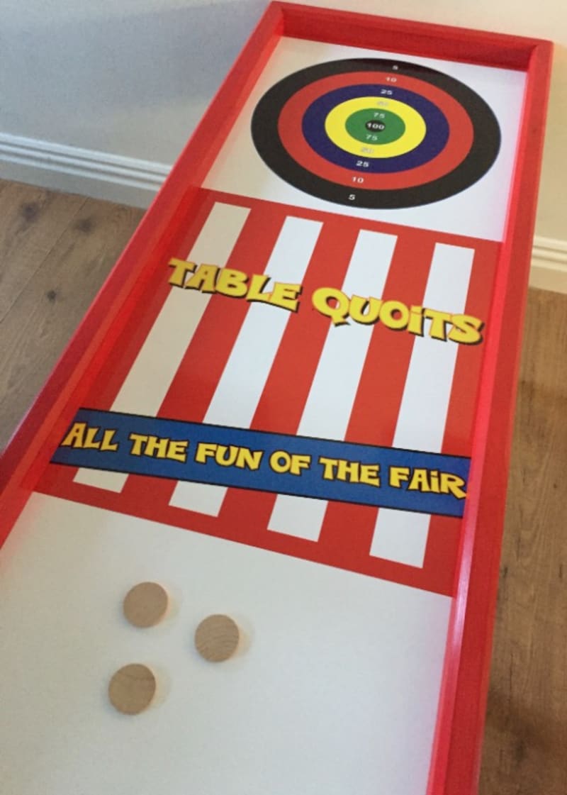 Table Quoits Game Table Top Side Stall Game Frame Games Fun Fair
