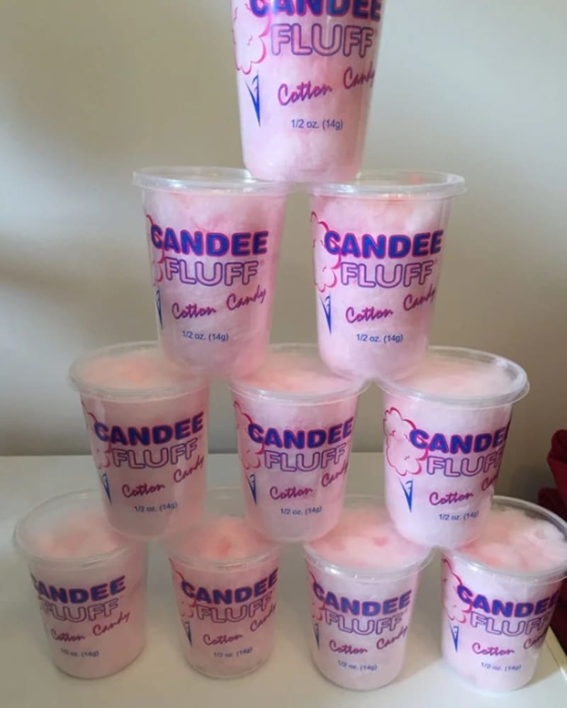 Candy Floss 10 Tubs Little Jumpers Bouncy Castle and Soft Play Hire