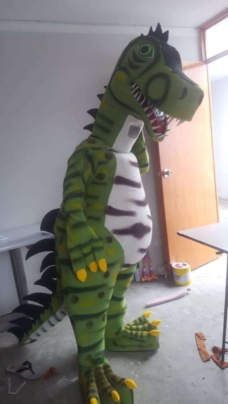 dinosaur mascot wasted meme