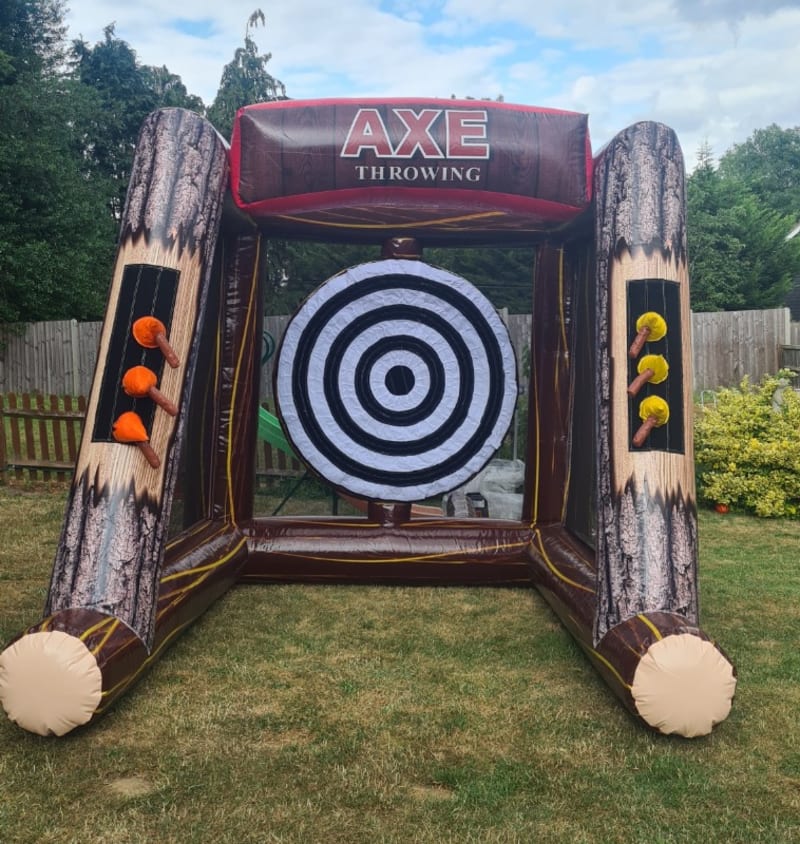 Axe Throwing Game TonbridgeBouncyCastles Bouncy Castle Hire