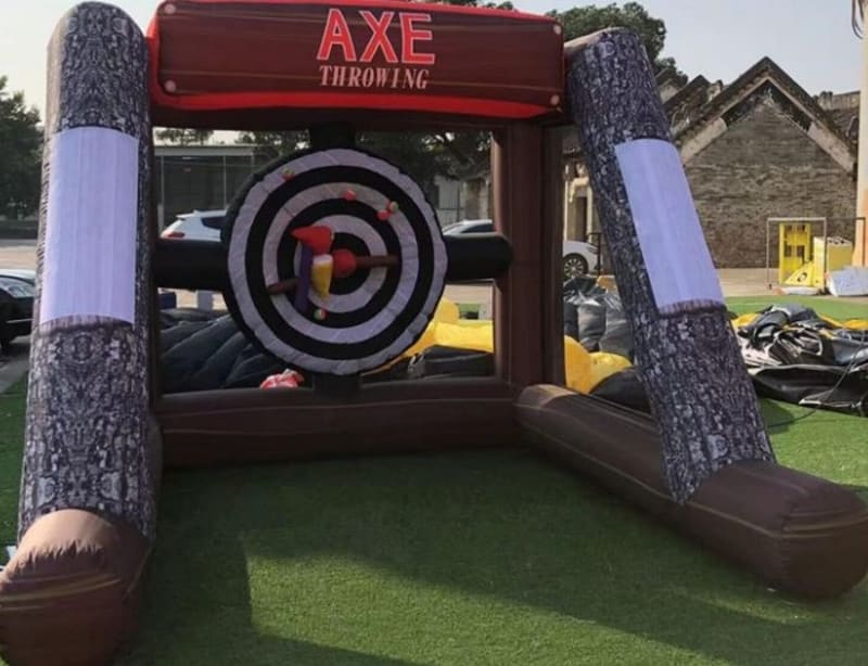 Axe Throwing Challenge MAXIBOUNCE Entertainment Suppliers