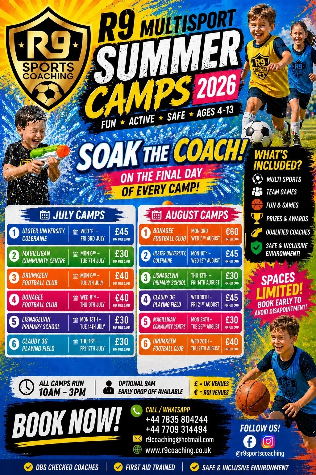 NI SUMMER CAMPS 2026