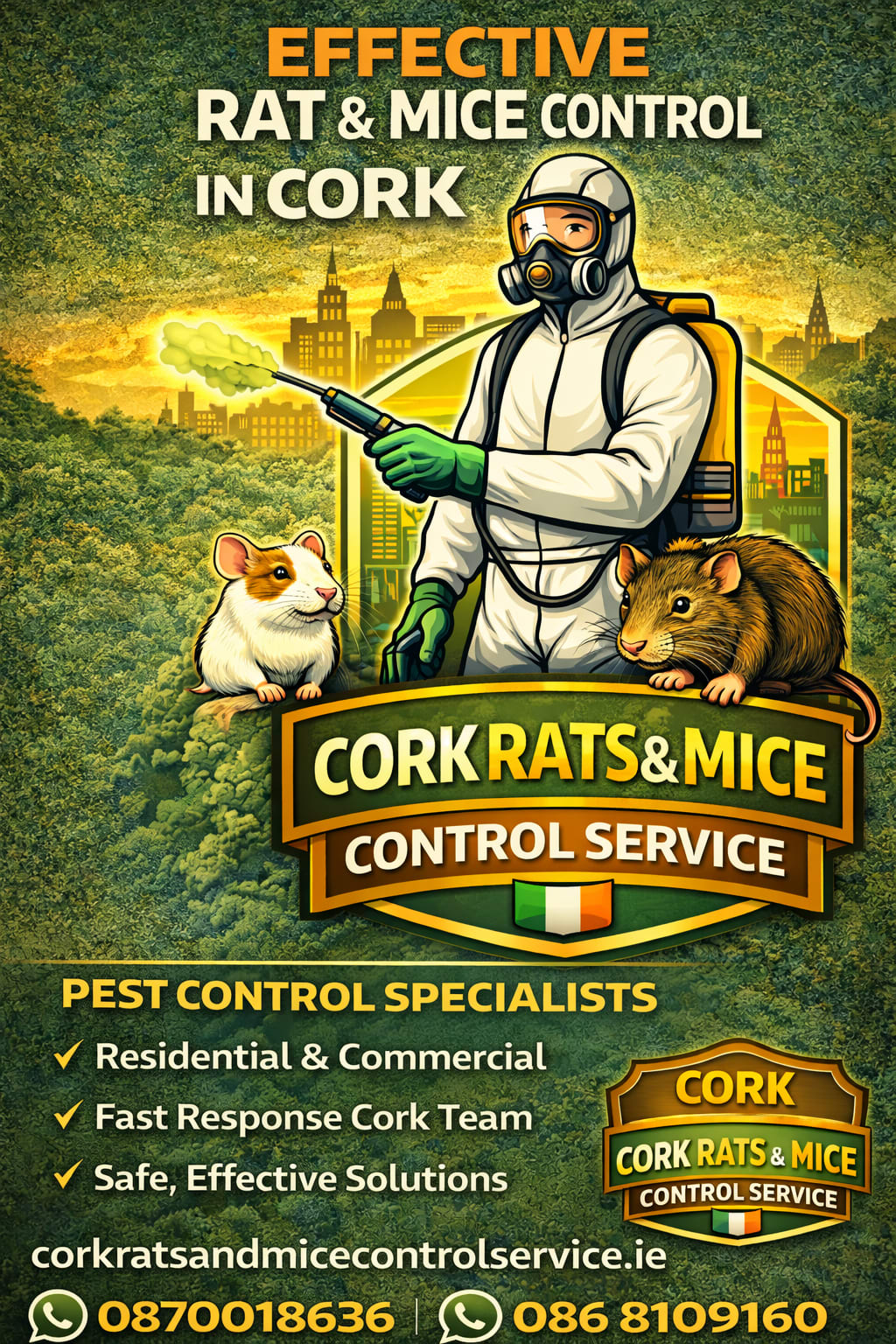 Cork Rat and Mice Pest control Service