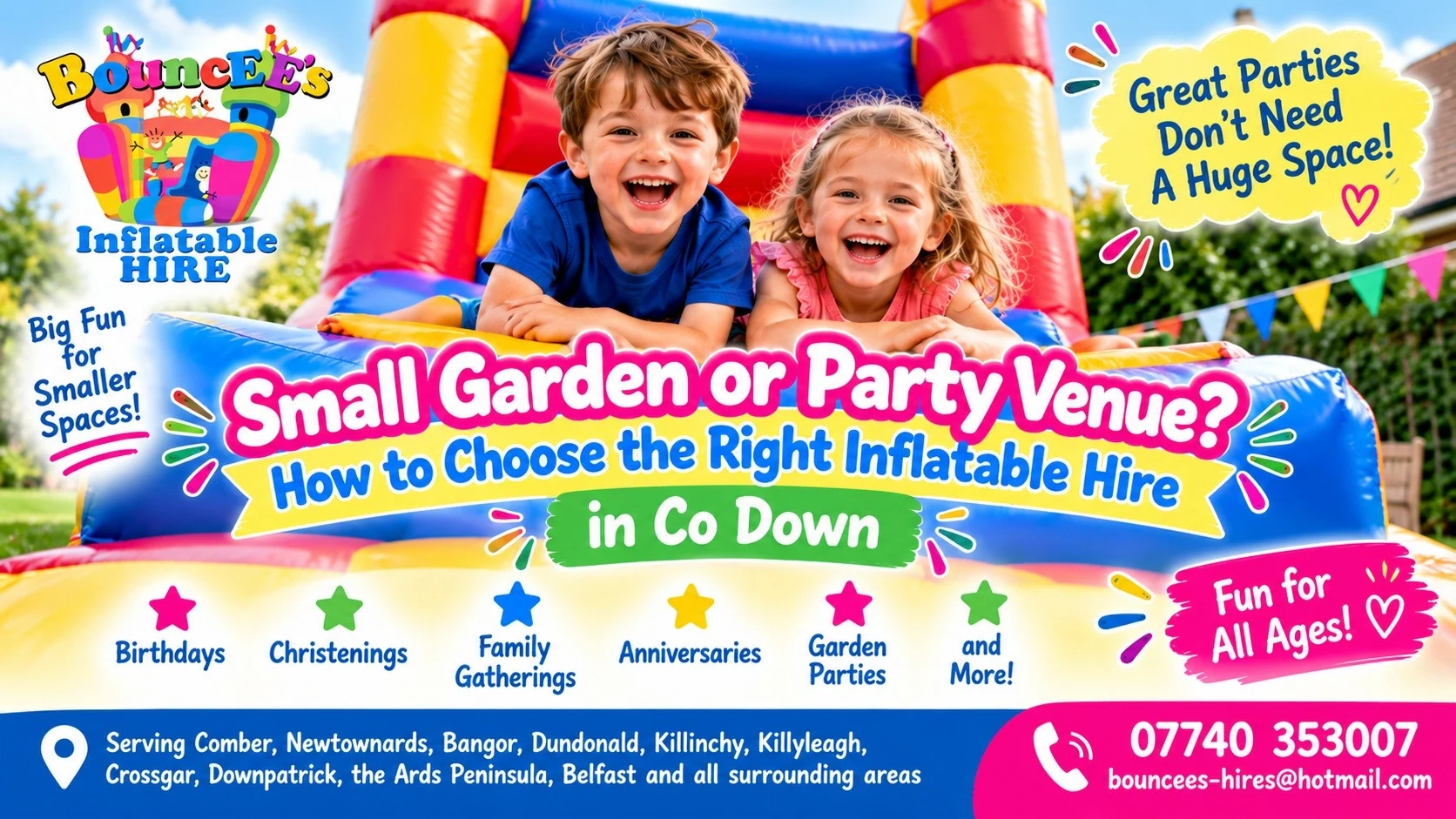 Small Garden Or Party Venue? How To Choose The Right Inflatable Hire In Co Down