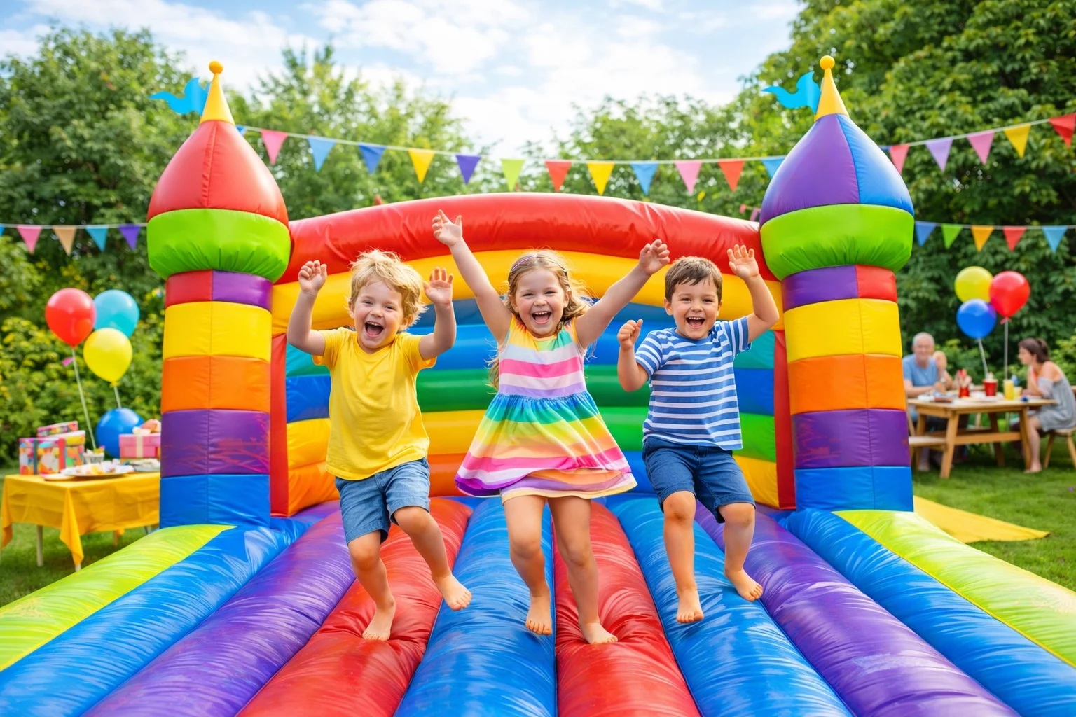 How To Plan The Perfect Garden Party With A Bouncy Castle In Manchester How To Plan The Perfect Garden Party With A Bouncy Castle In Manchester