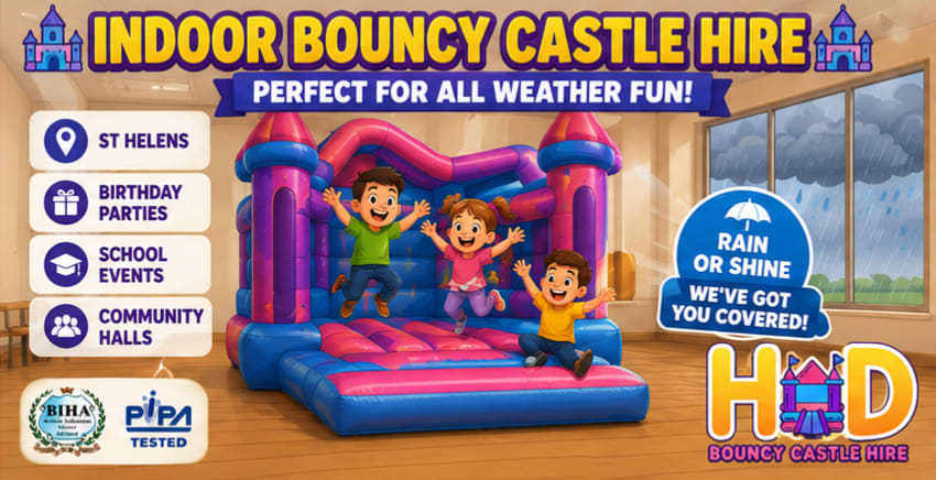 Indoor Bouncy Castle Hire In St Helens, The Perfect All-year Entertainment Solution
