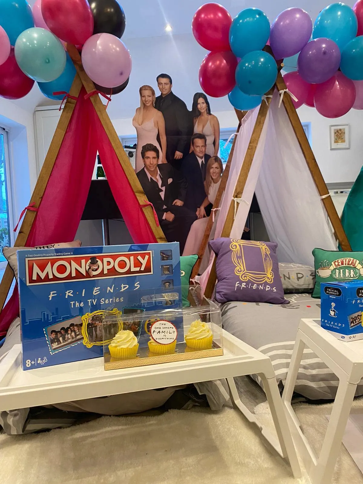 Friends themed kids party tents