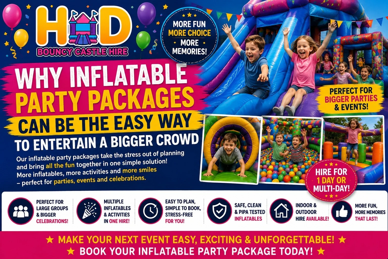Why Inflatable Party Packages Can Be The Easy Way To Entertain A Bigger Crowd Why Inflatable Party Packages Can Be The Easy Way To Entertain A Bigger Crowd