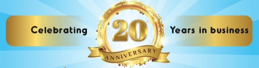 20 years sign 