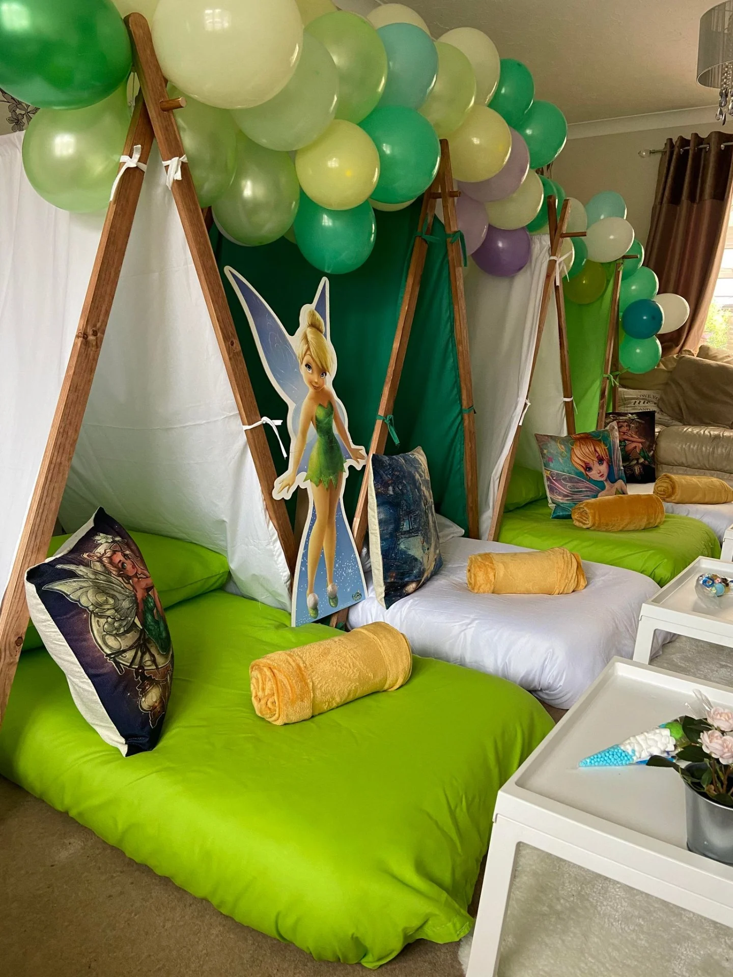 Fairy themed child's sleepover party