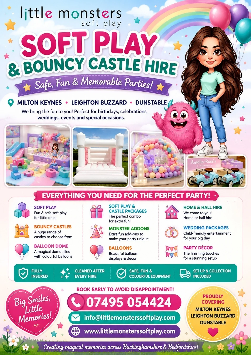 Looking for safe, colourful and unforgettable children's party entertainment in Milton Keynes, Leighton Buzzard or Dunstable