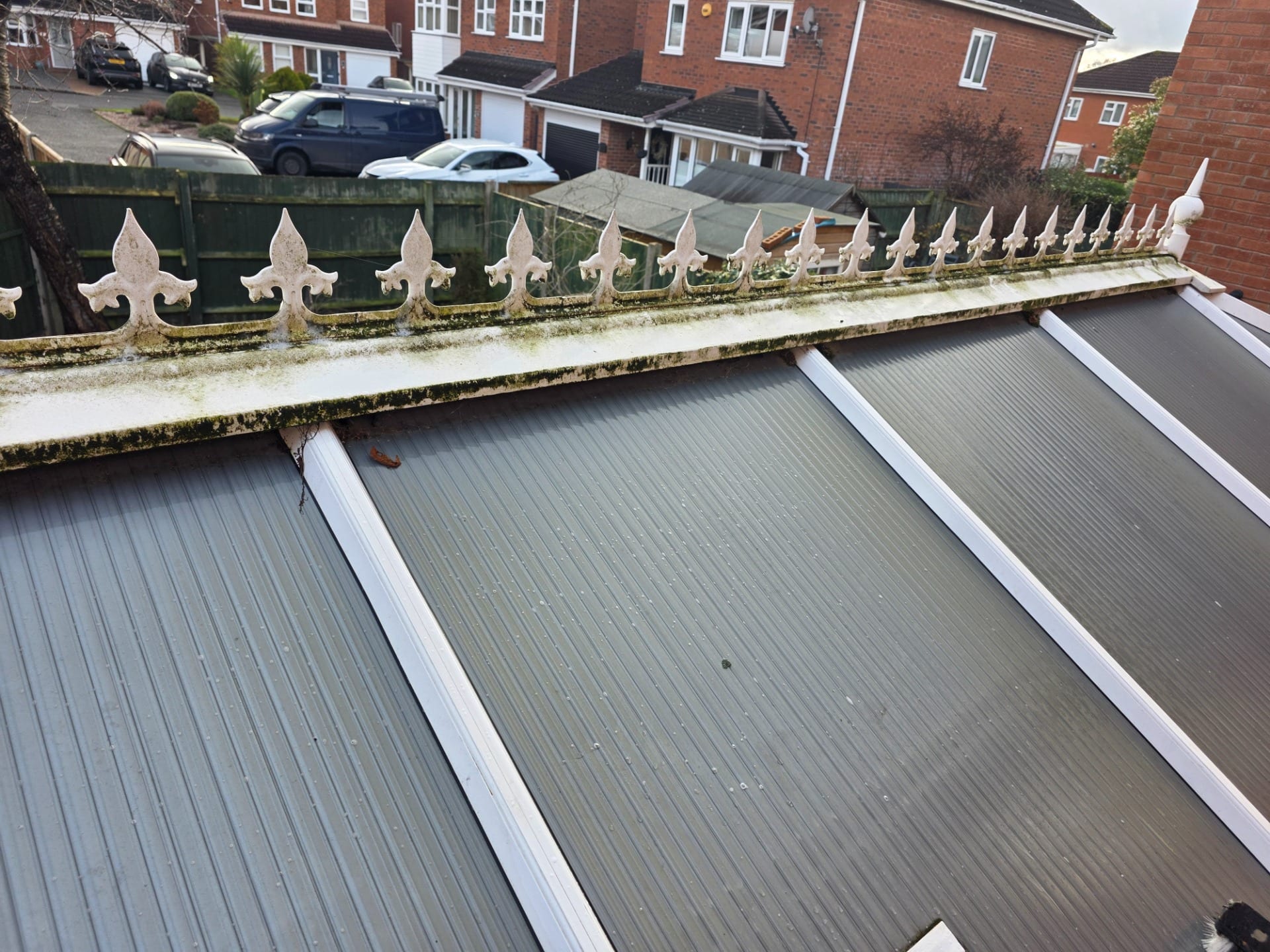 Before Conservatory Roof clean