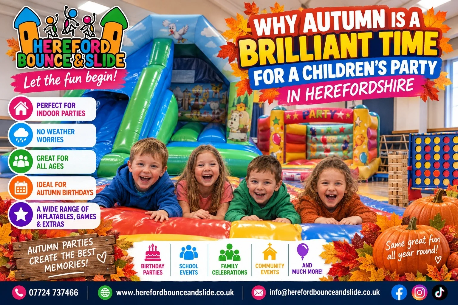 Why Autumn Is A Brilliant Time For A Childrens Party In Herefordshire