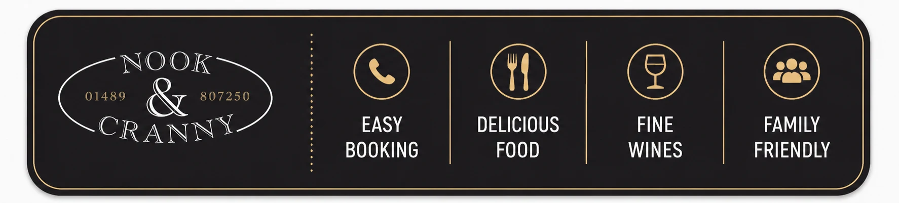 Nook And Cranny Restaurant And Bar Based at Hook, Warsash, Southampton