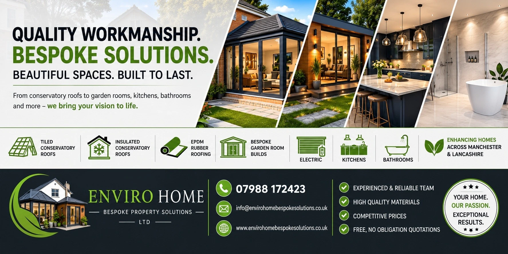 Contact Enviro Home Bespoke Property Solutions Ltd today
