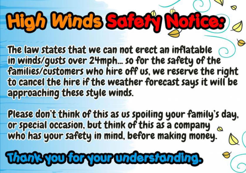 High Winds Notice