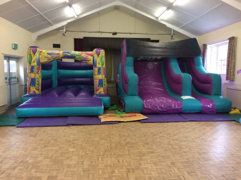 Inflatable Slide and bouncy castle in Bourne South Lincs