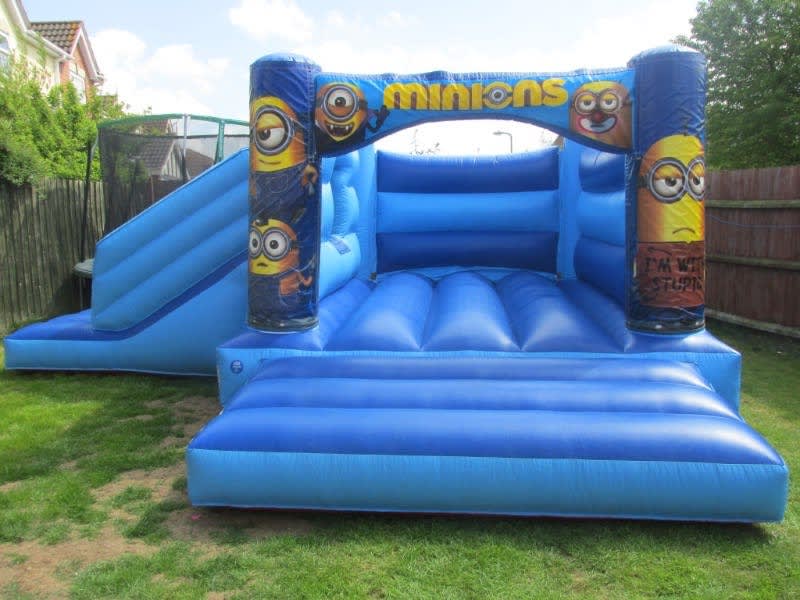 BLUE MINION BOUNCE AND SLIDE BOUNCY CASTLE