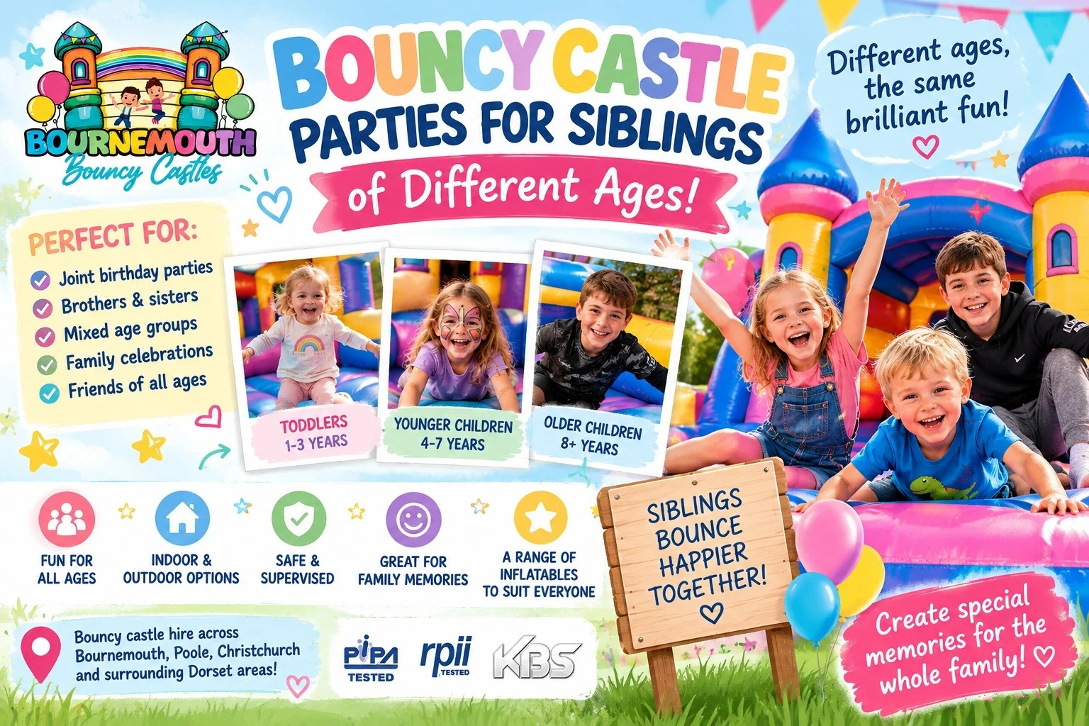 How To Plan A Bouncy Castle Party For Siblings Of Different Ages How To Plan A Bouncy Castle Party For Siblings Of Different Ages