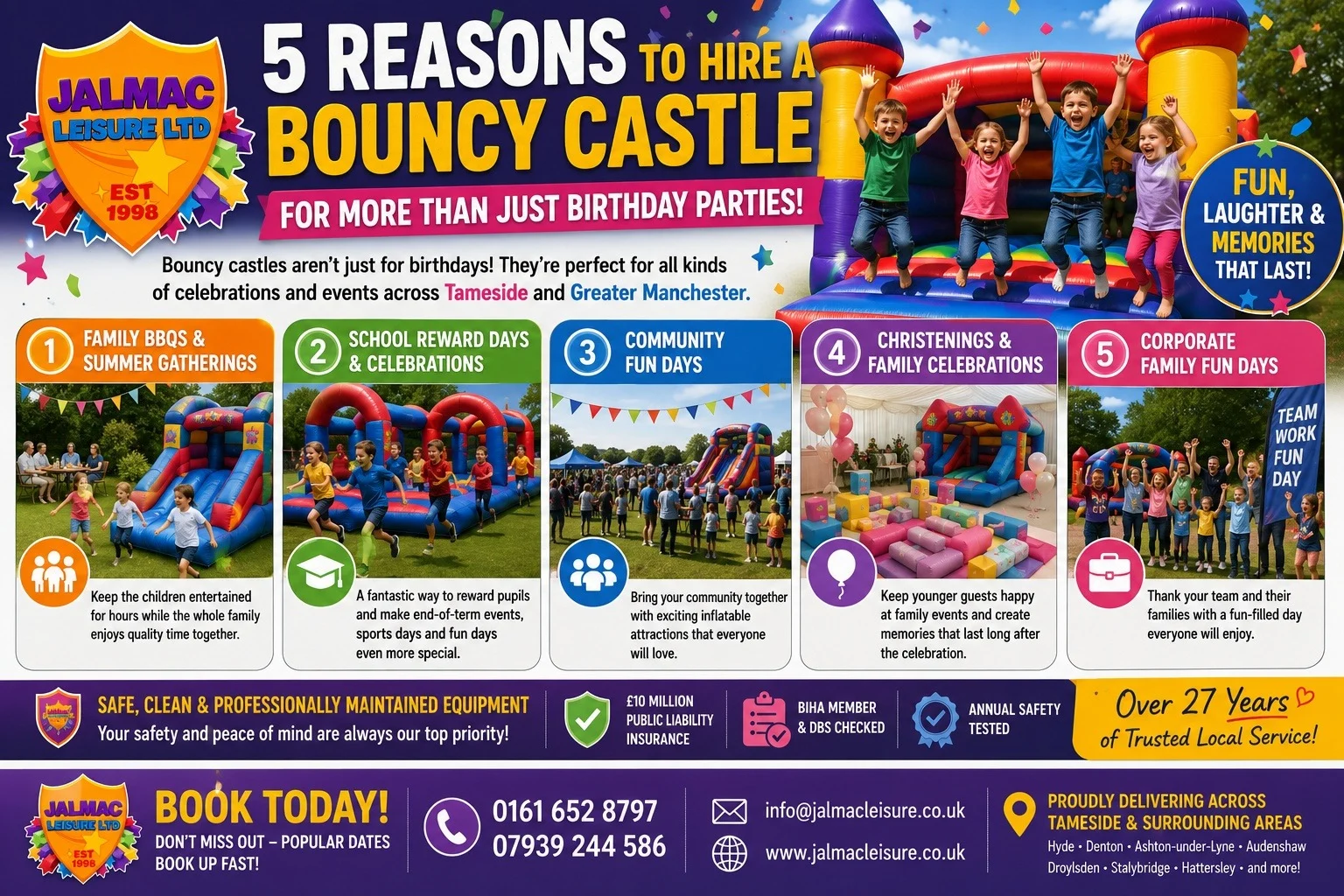 5 Reasons to Hire a Bouncy Castle for More Than Just Birthday Parties 5 Reasons to Hire a Bouncy Castle for More Than Just Birthday Parties