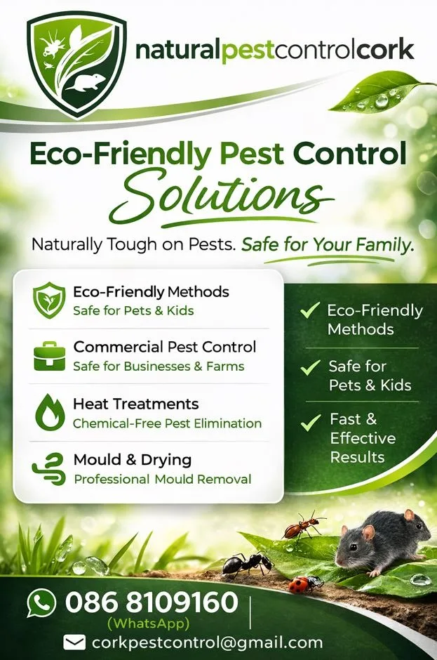 Natural Pest Control Cork Protecting Homes & Businesses the Eco-Friendly Way Your Local Experts in Pest Management