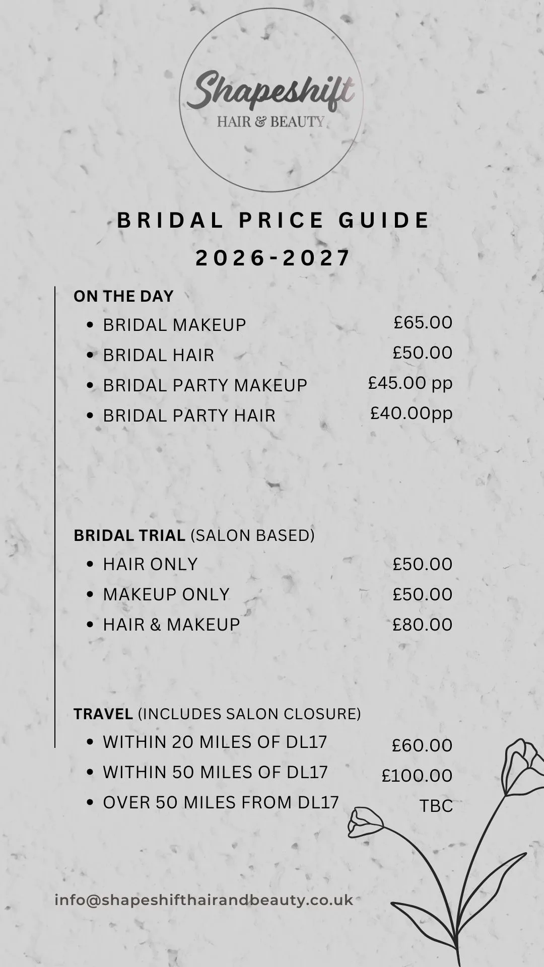 Bridal,l hair, makeup, wedding, bride, Bridal salon, Local salon