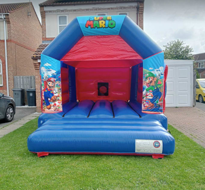 Super Mario Bouncy Castle Hire In Bourne And Peterborough