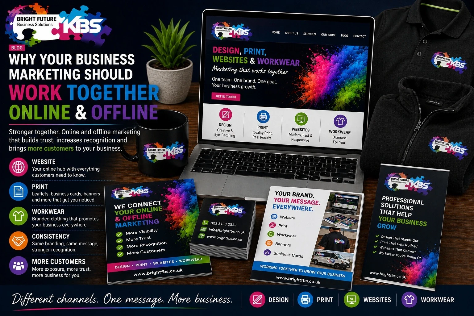 Why Your Business Marketing Should Work Together Online And Offline