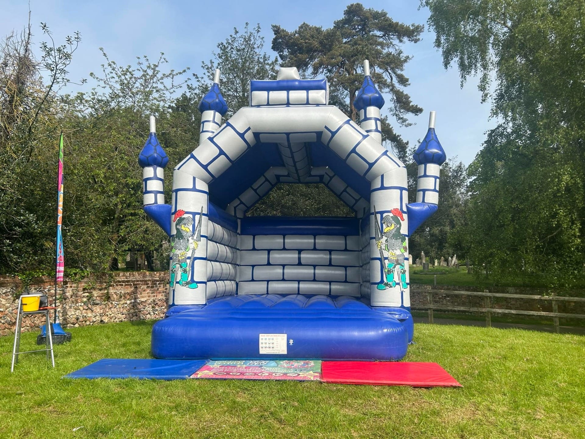 Newmarket bouncy castle with medieval turrets 