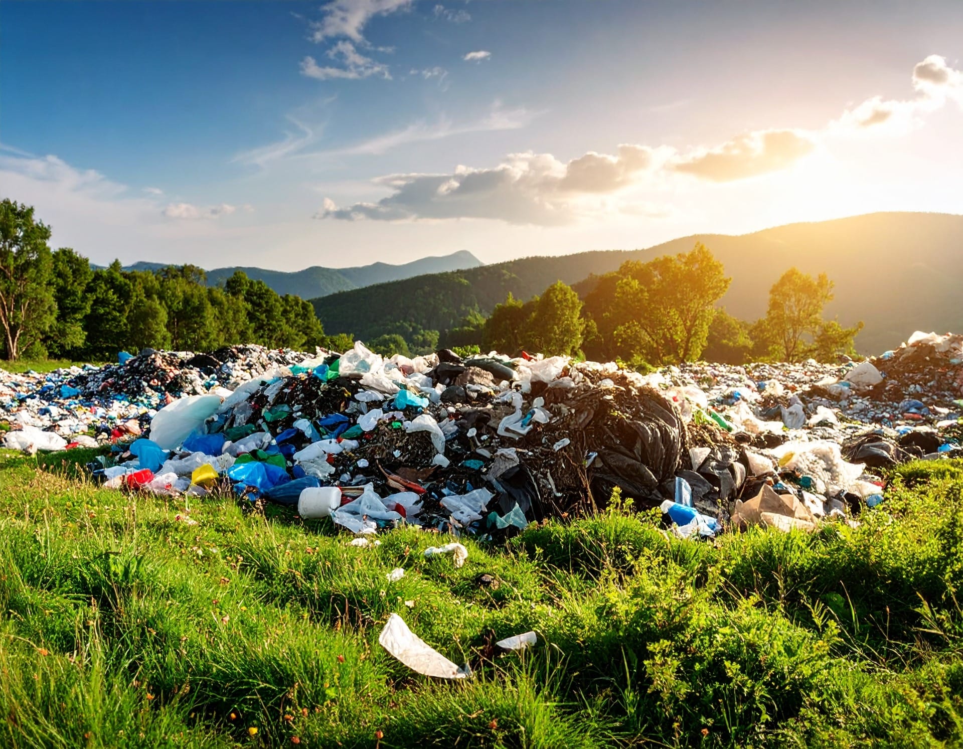 pile of rubbish huge pile of rubbish and waste