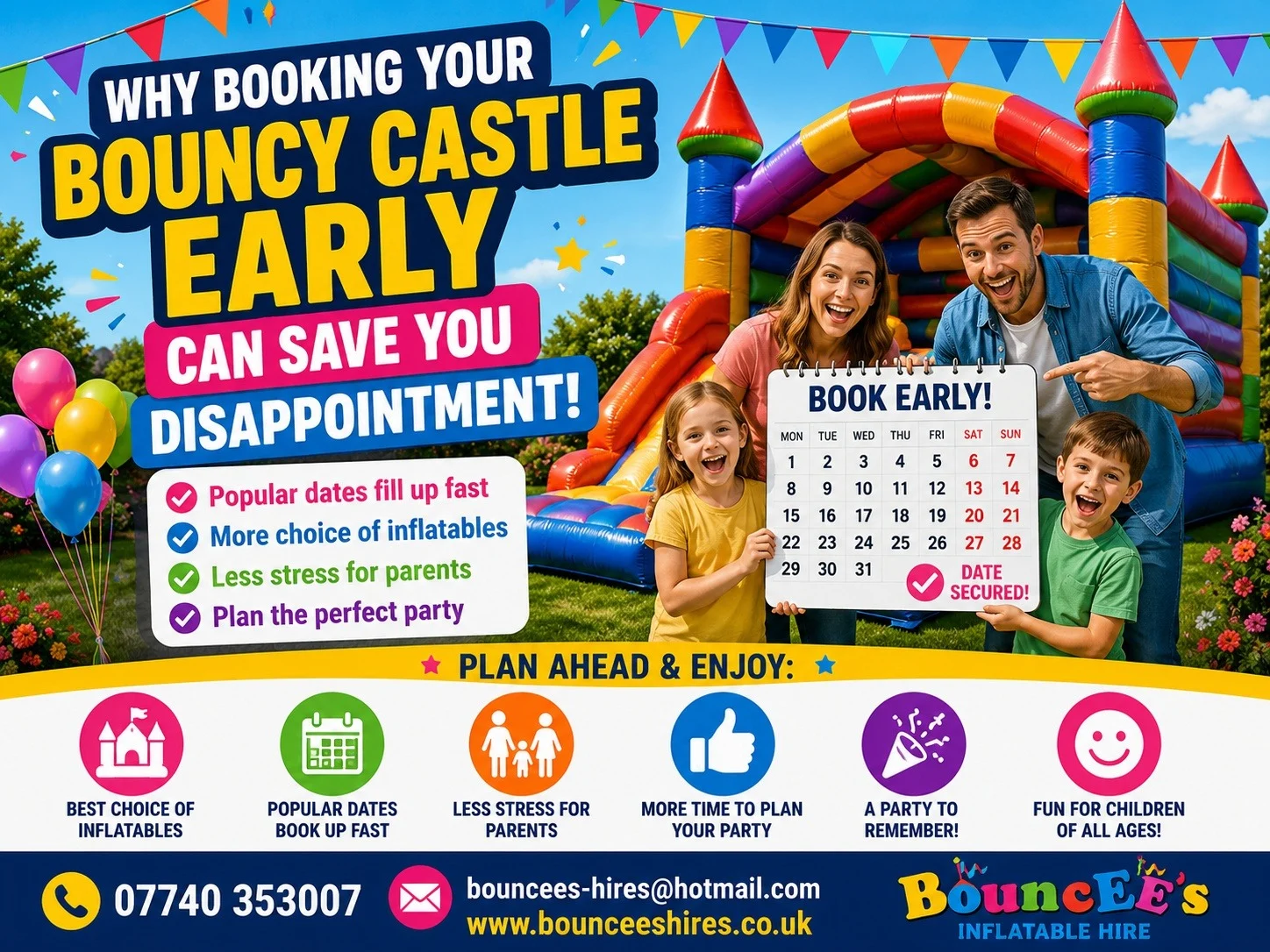 Why Booking Your Bouncy Castle Early Can Save You Disappointment Why Booking Your Bouncy Castle Early Can Save You Disappointment