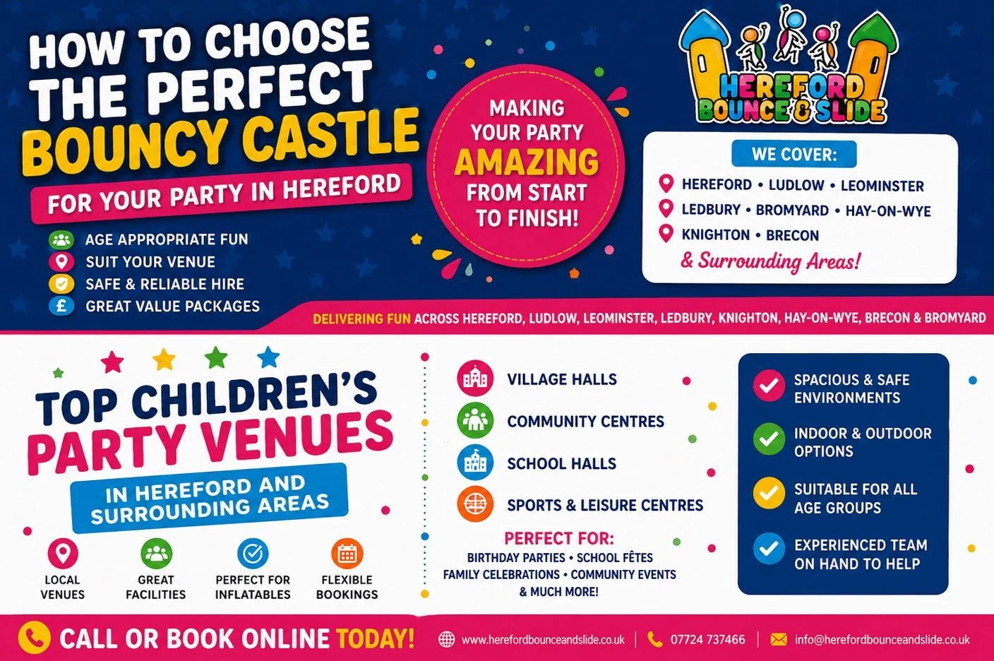 How To Choose The Perfect Bouncy Castle For Your Party In Hereford