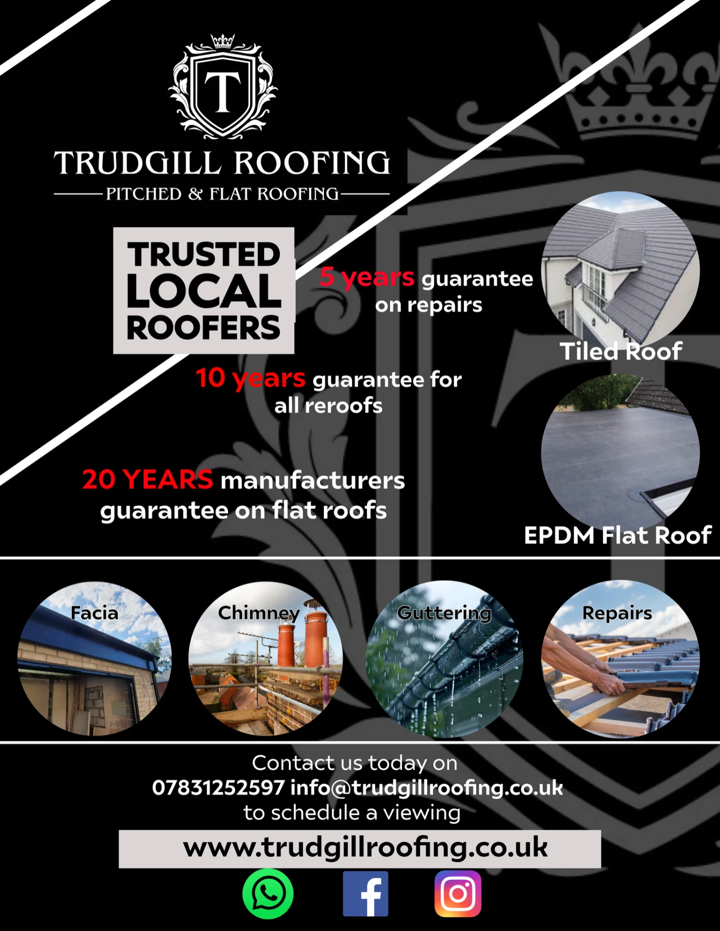 Trudgill Roofing, Covering Bedford Borough, Central Bedfordshire, North Hertfordshire