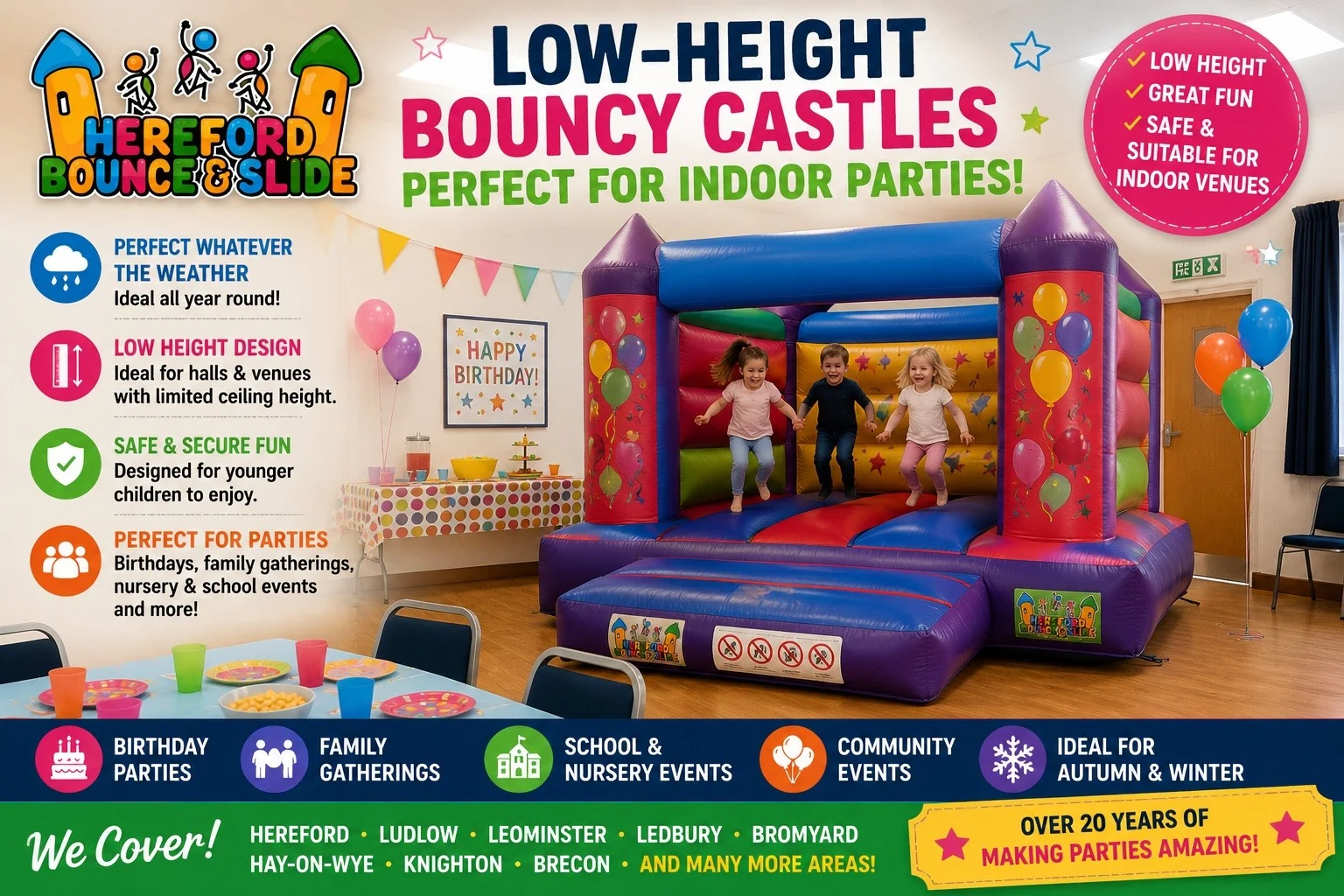 Why Low-Height Bouncy Castles Are Perfect for Indoor Parties Why Low-Height Bouncy Castles Are Perfect for Indoor Parties
