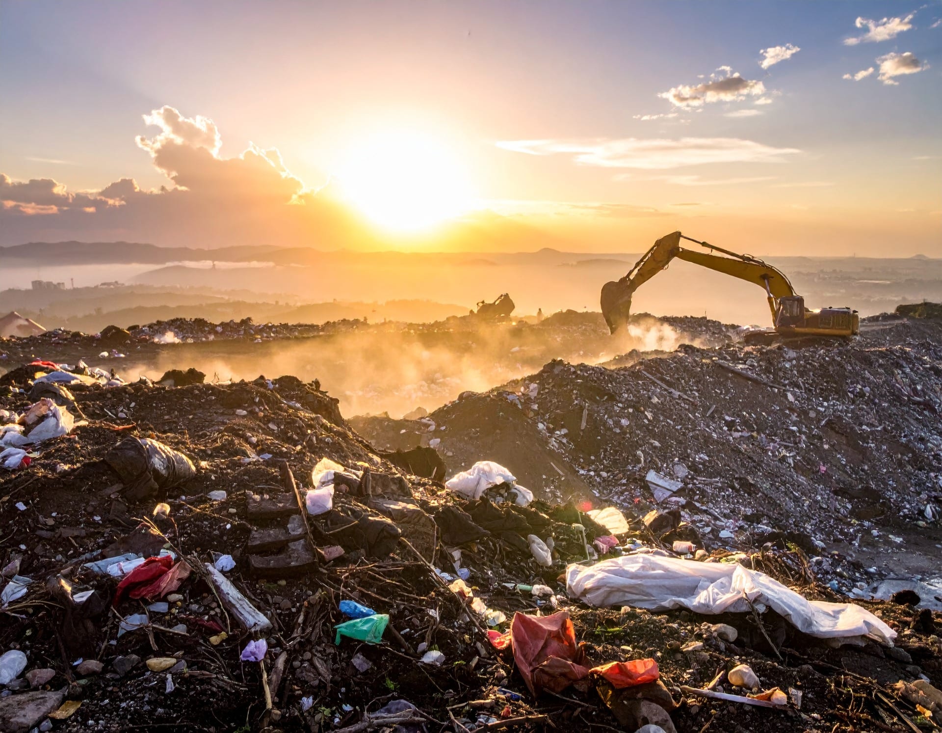 heavy equipment dangers at landfill waste management landfill dangerous heavy equipment