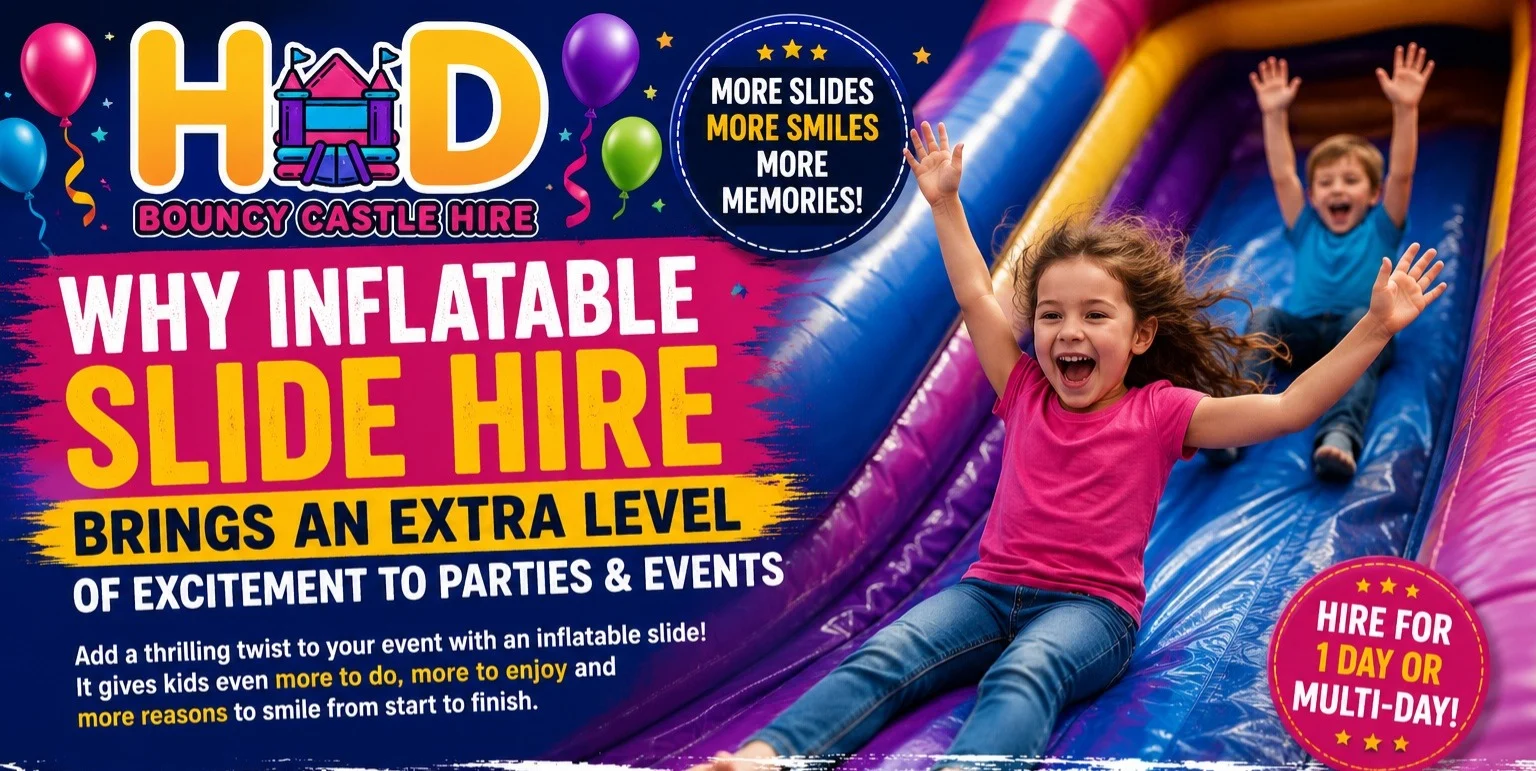 Why Inflatable Slide Hire Brings An Extra Level Of Excitement To Parties And Events Why Inflatable Slide Hire Brings An Extra Level Of Excitement To Parties And Events