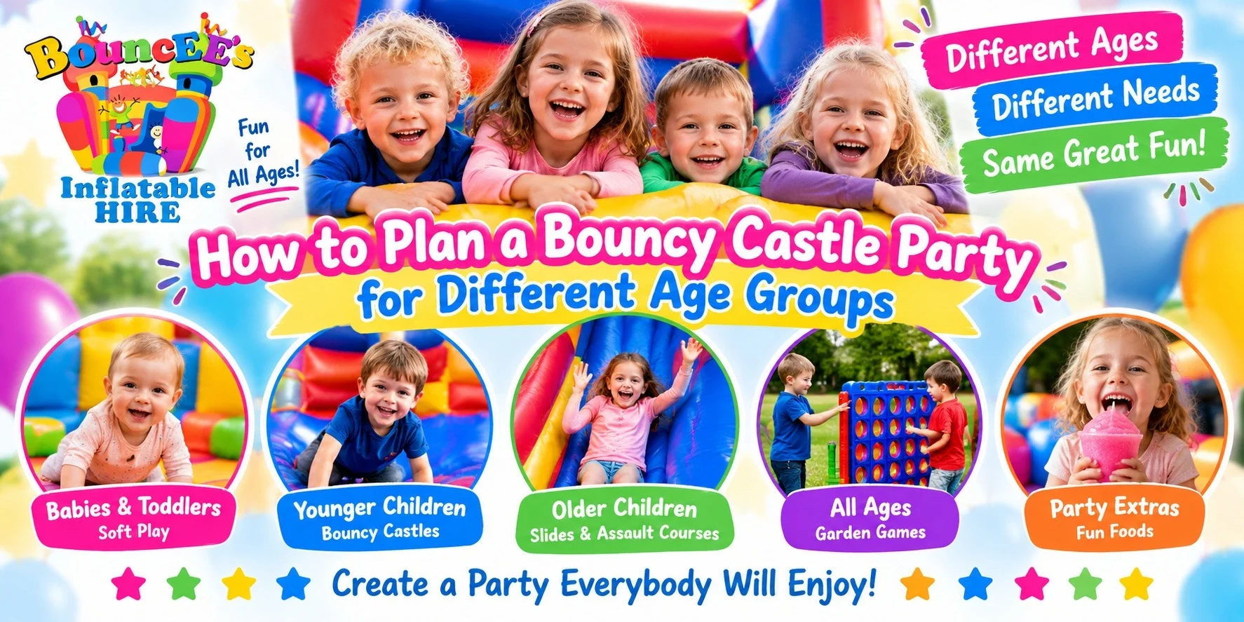 How To Plan A Bouncy Castle Party For Different Age Groups