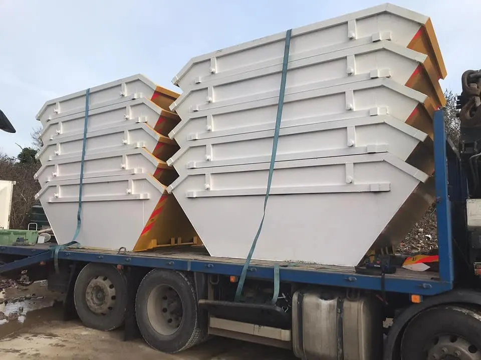 skips stacked skips